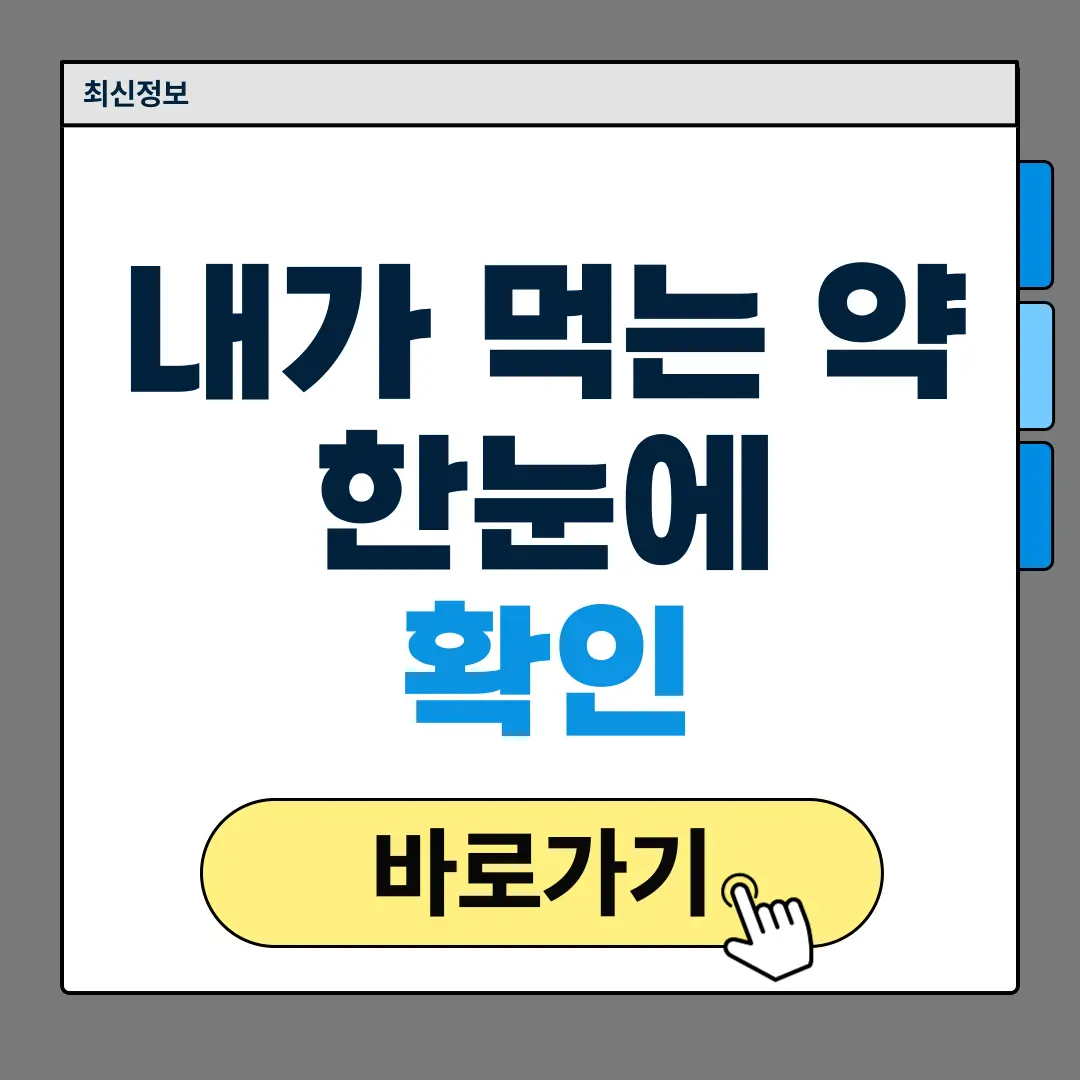 내가 먹는 약 한눈에